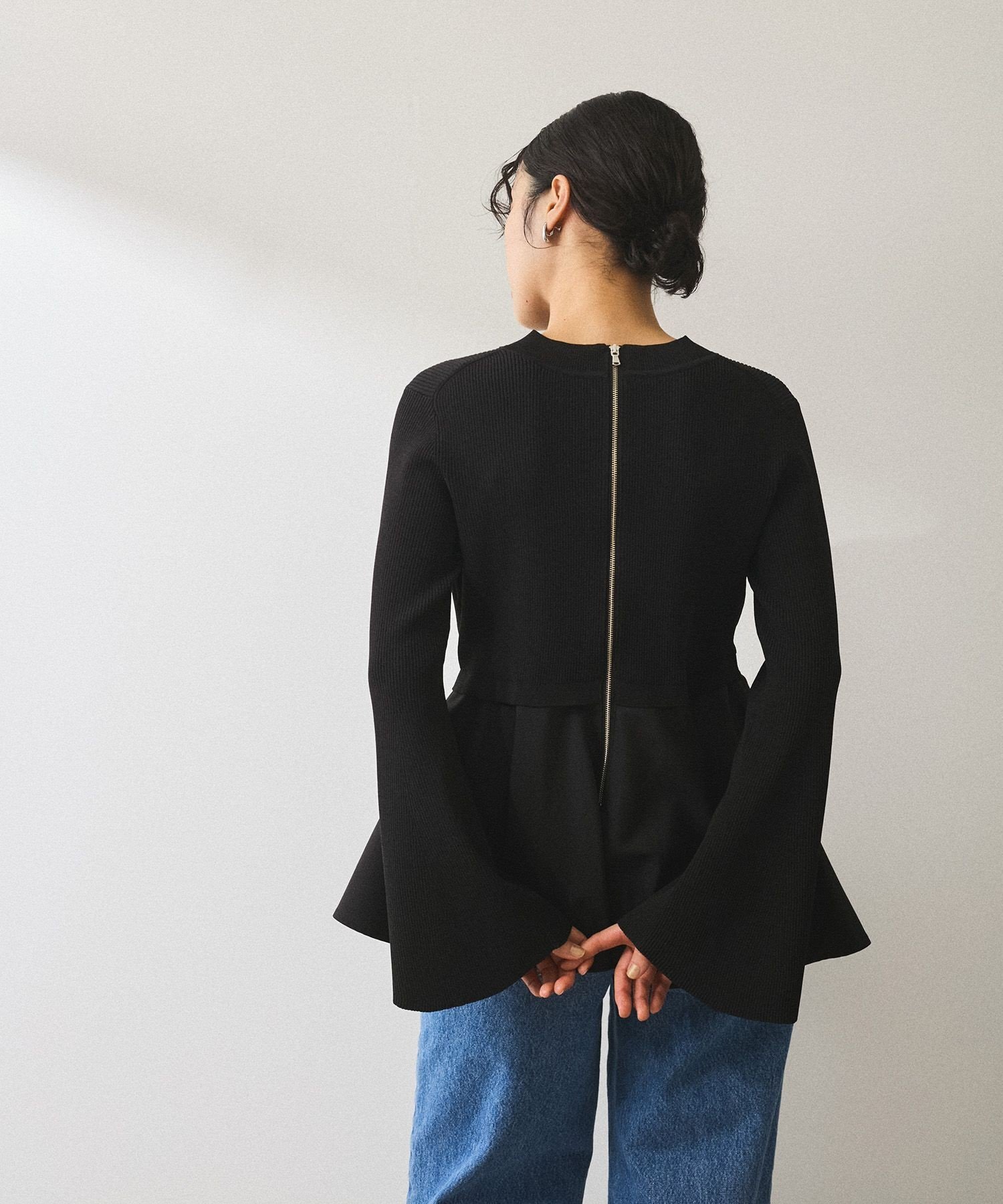 ADAM ET ROPE'｜【再入荷】・【サステナブル】ペプラムコンビニット