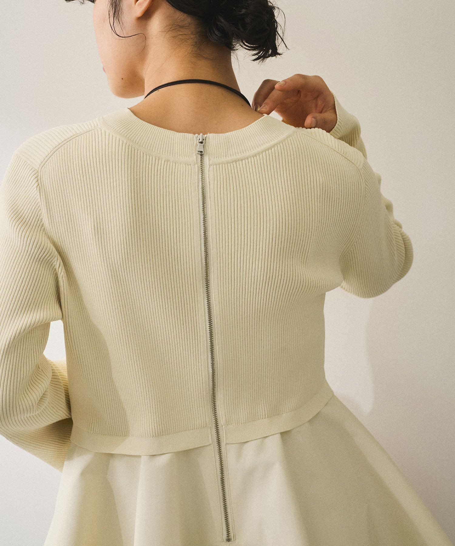 ADAM ET ROPE'｜【再入荷】・【サステナブル】ペプラムコンビニット