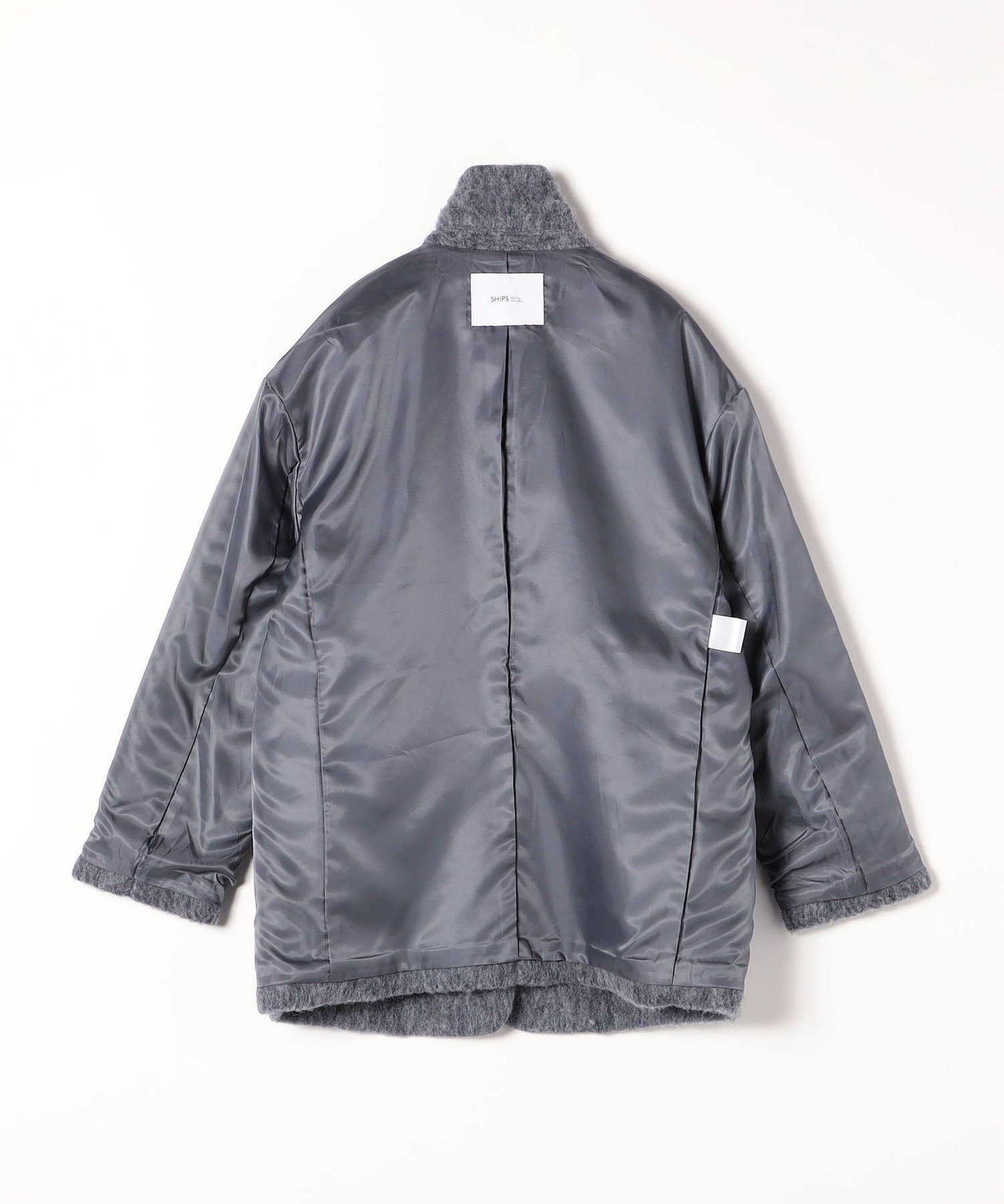 SHIPS｜SHIPS any: ウール ミックス シャギー シングル コート