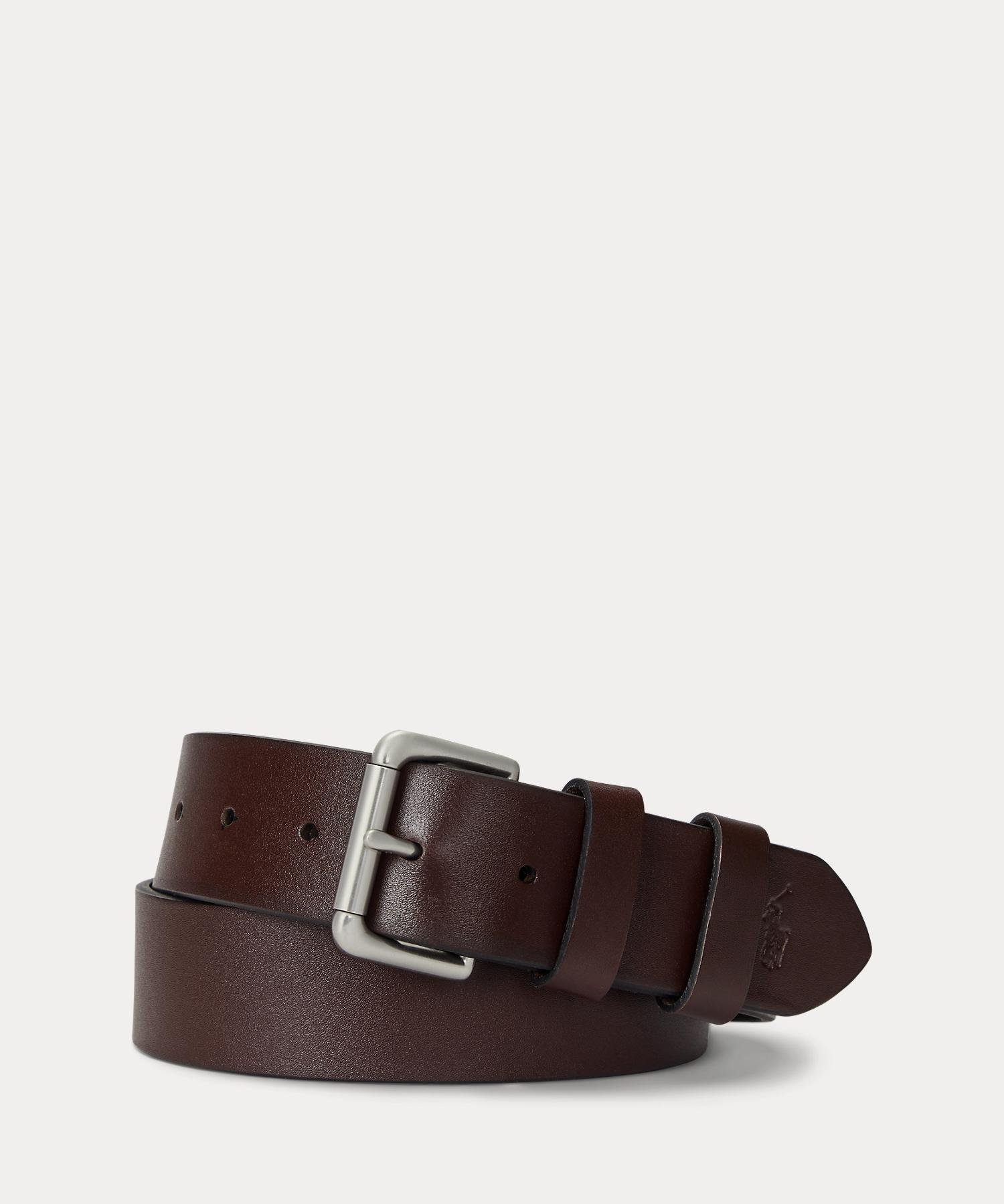 RALPH LAUREN｜スライドバックル クロコエンボスド レザー ベルト