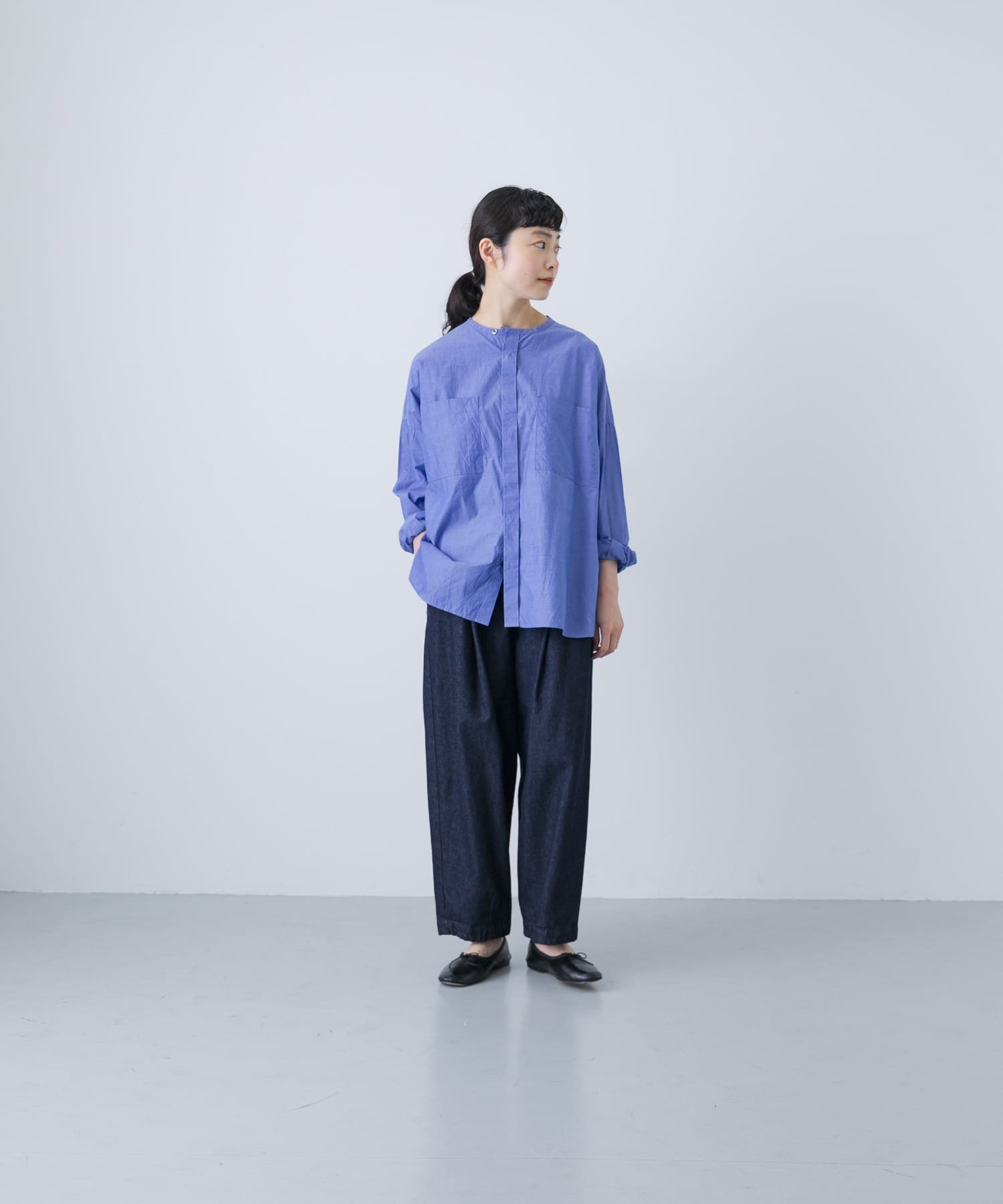 かぐれ｜コットンダブルポケットワイドシャツ | Rakuten Fashion(楽天