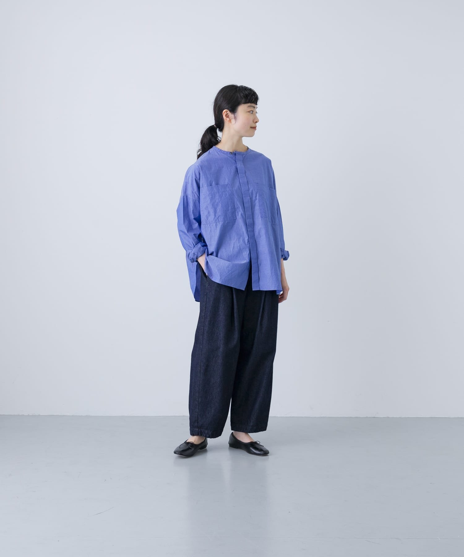 かぐれ｜コットンダブルポケットワイドシャツ | Rakuten Fashion(楽天