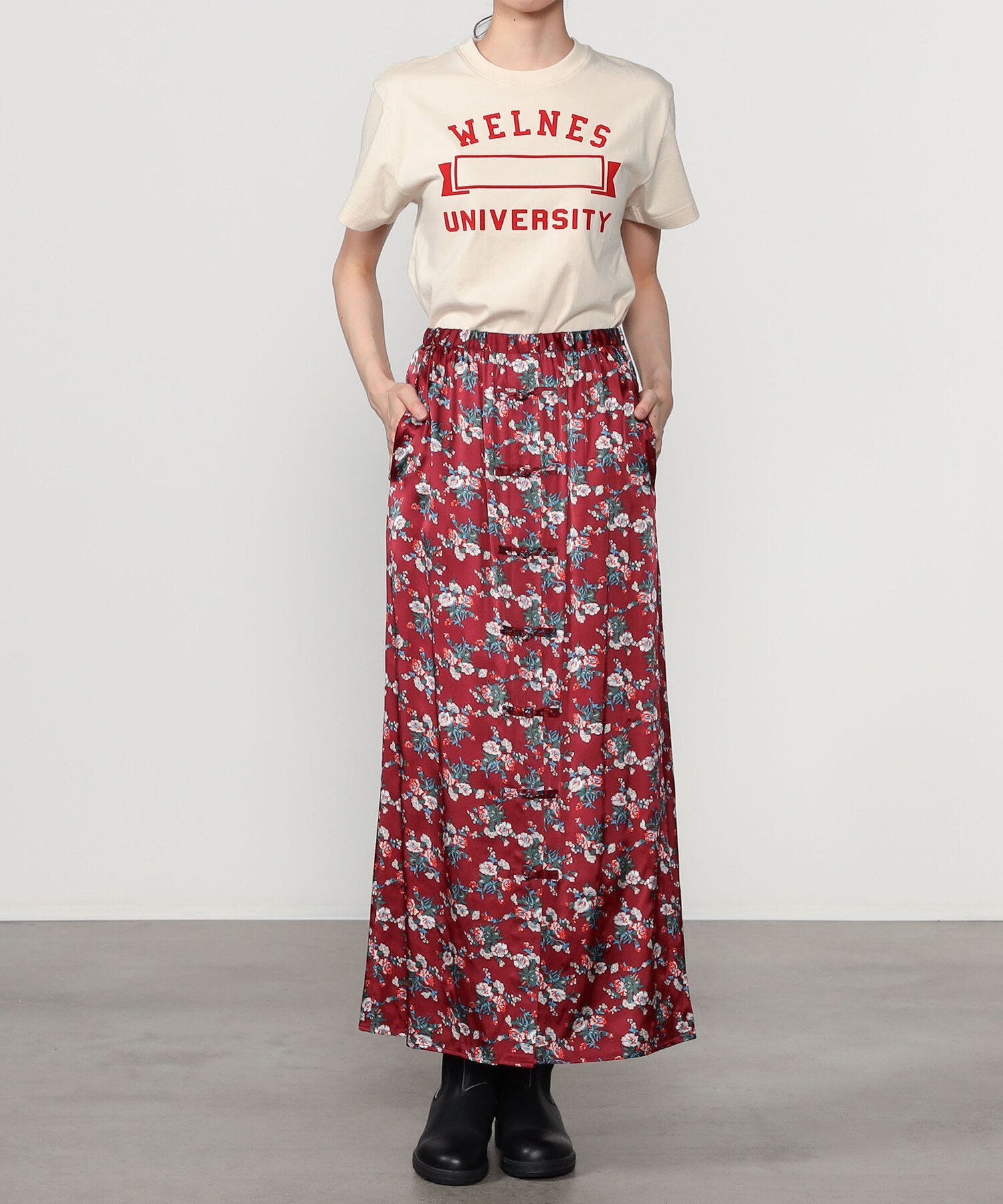 Bshop｜THE SHINZONE | フラワープリント ロングスカート WOMEN