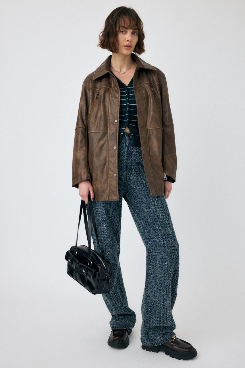 moussy｜AGED F/LEATHER MIDDLE ジャケット | Rakuten Fashion(楽天