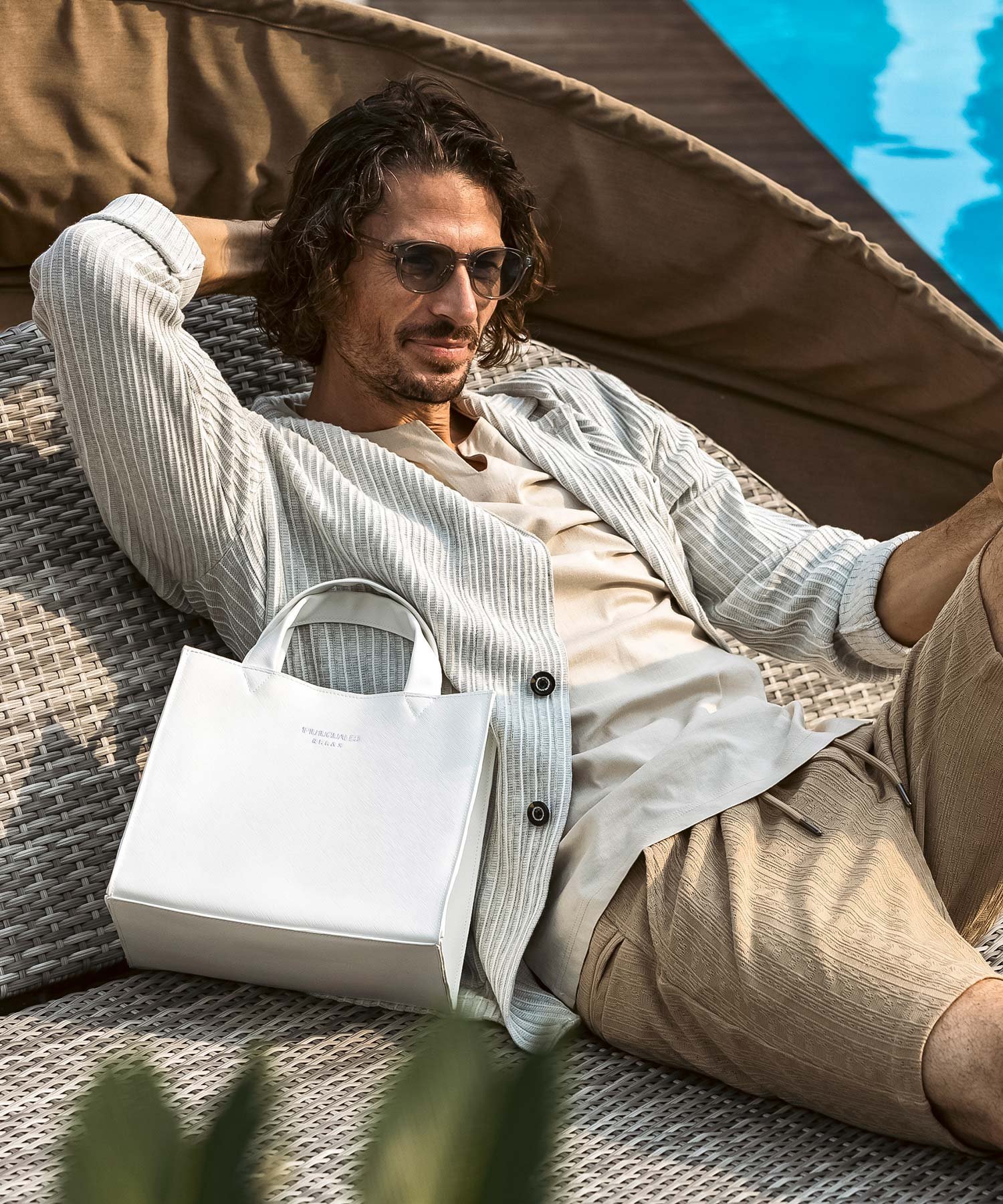 SHIFFON｜1PIU1UGUALE3 RELAX シンセティックサフィアーノミニトート