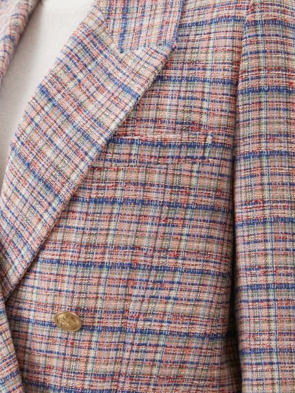 Mila Owen｜金釦ダブルブレストツイードブレザー | Rakuten Fashion