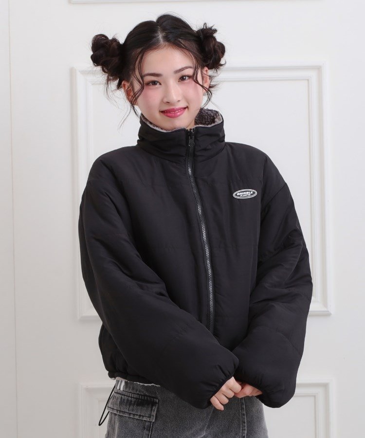 PINK-latte｜ボアリバーシブルブルゾン | Rakuten Fashion(楽天