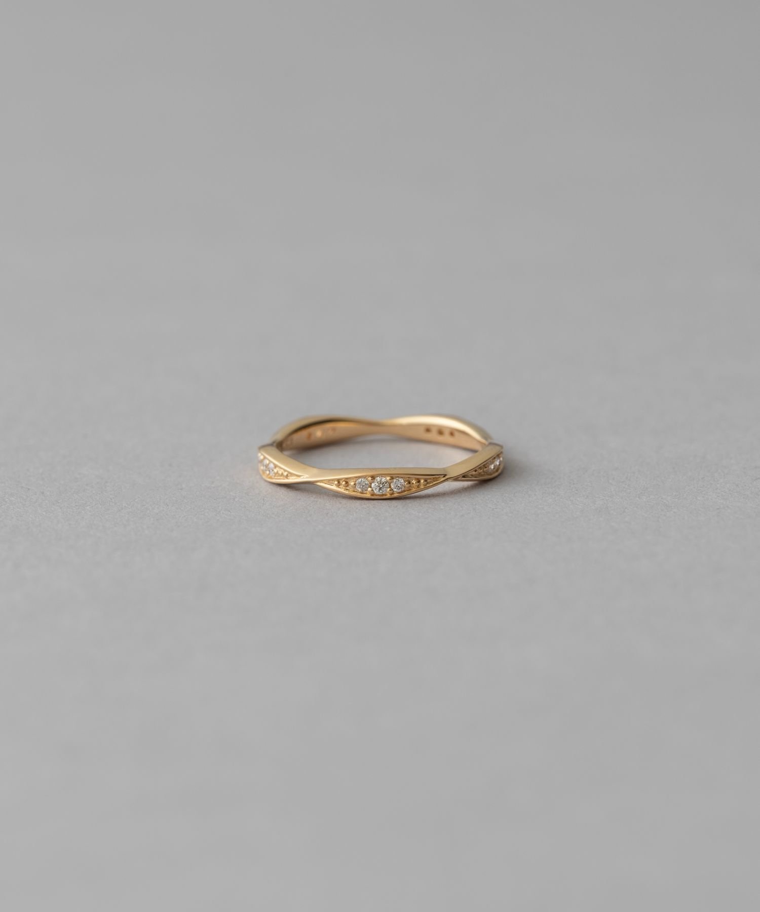 ete｜[プレイリング] K18YG ダイヤモンド ピンキーリング | Rakuten