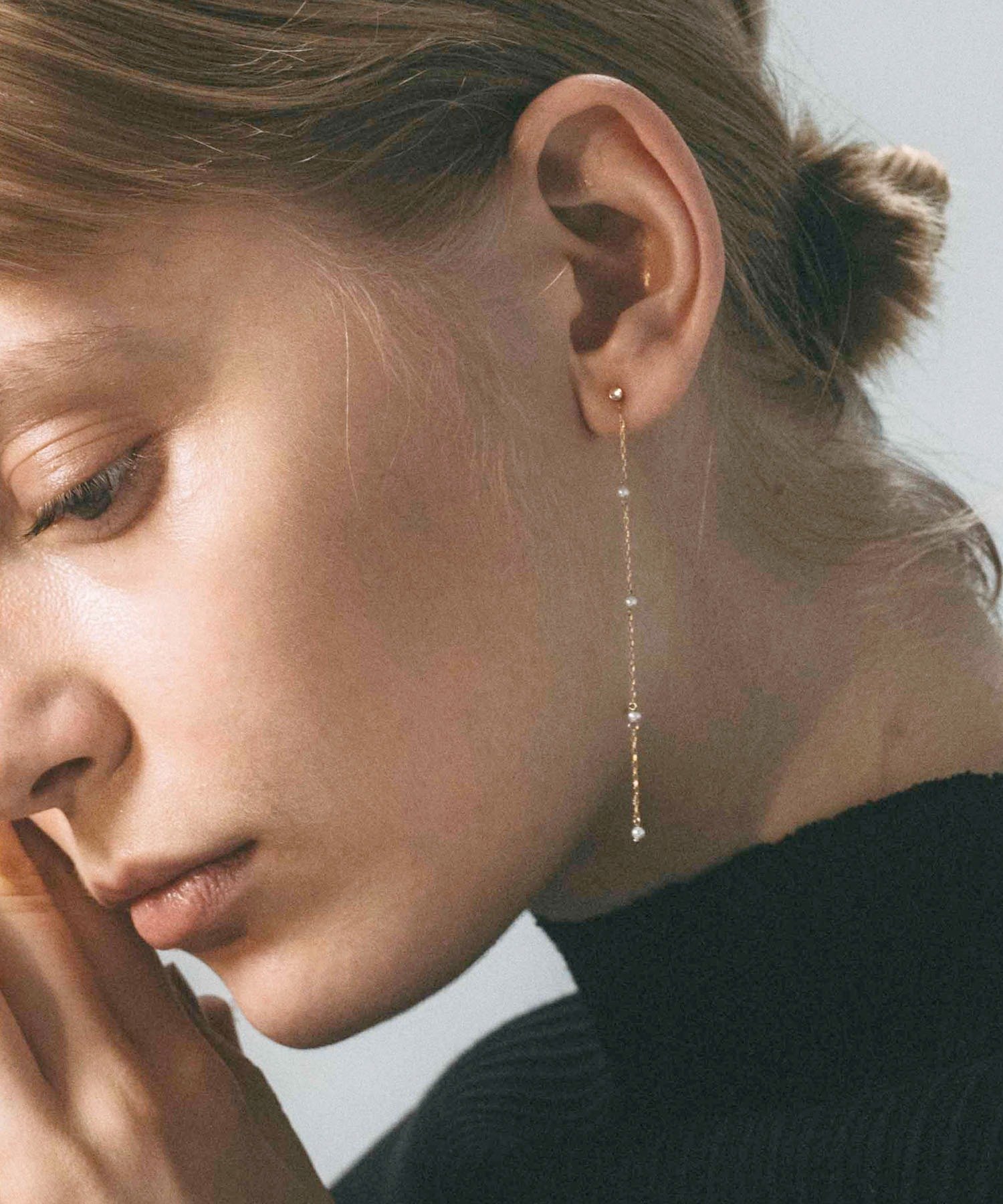 SETUP7｜les bon bon/2way diamond pierce 2wayダイアモンドピアス K10