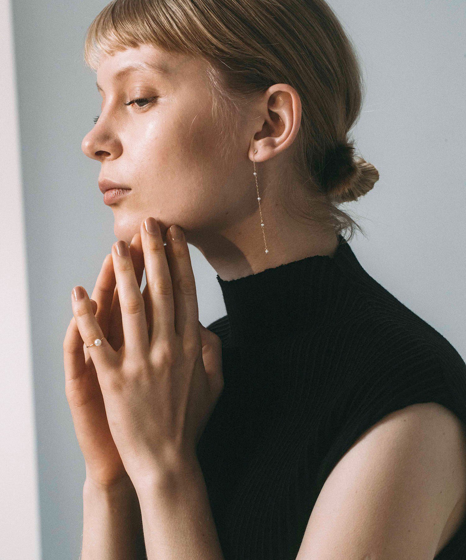 SETUP7｜les bon bon/2way diamond pierce 2wayダイアモンドピアス K10