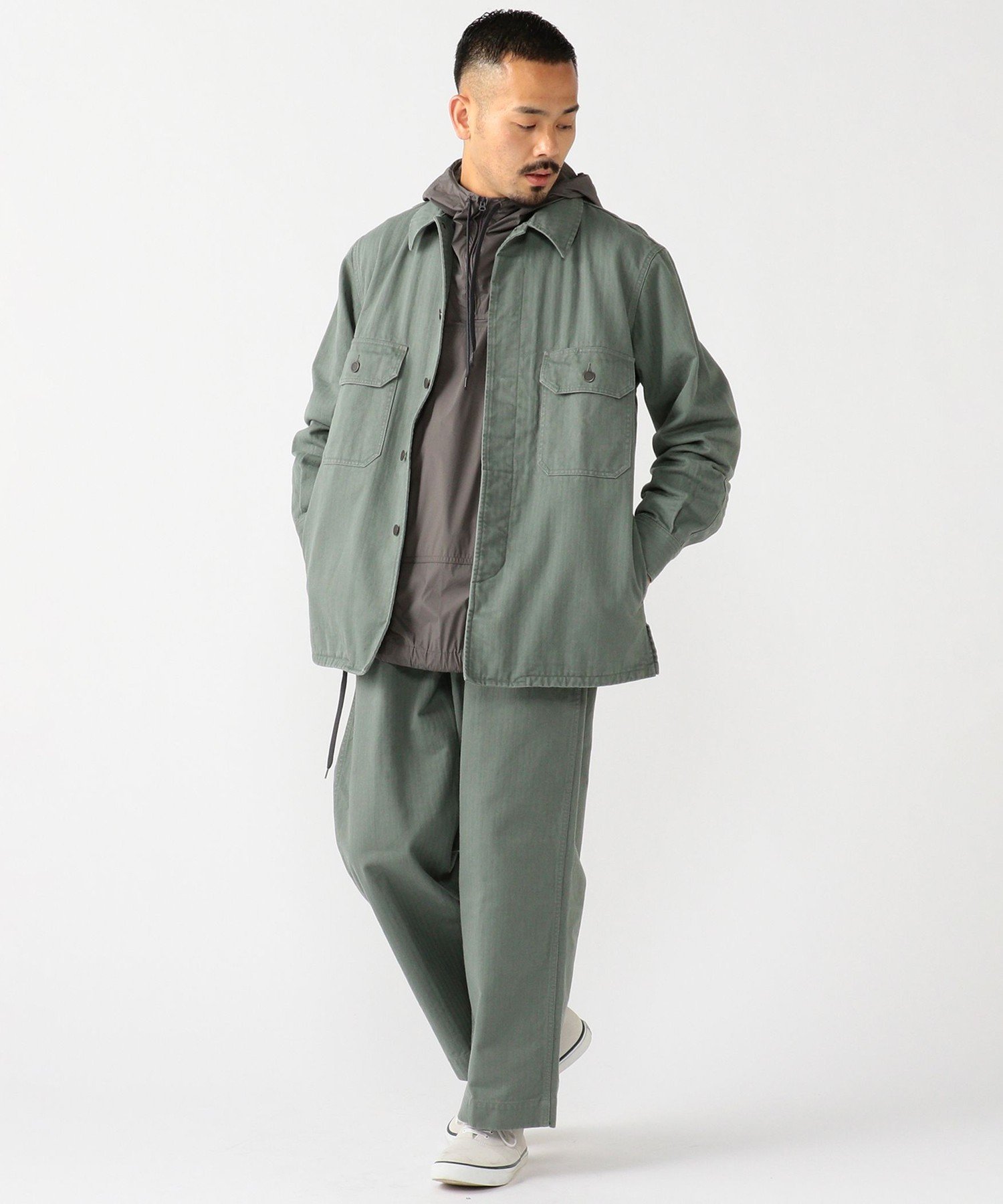 BEAMS MEN｜BEAMS PLUS / MIL Trousers Herringbone | Rakuten Fashion