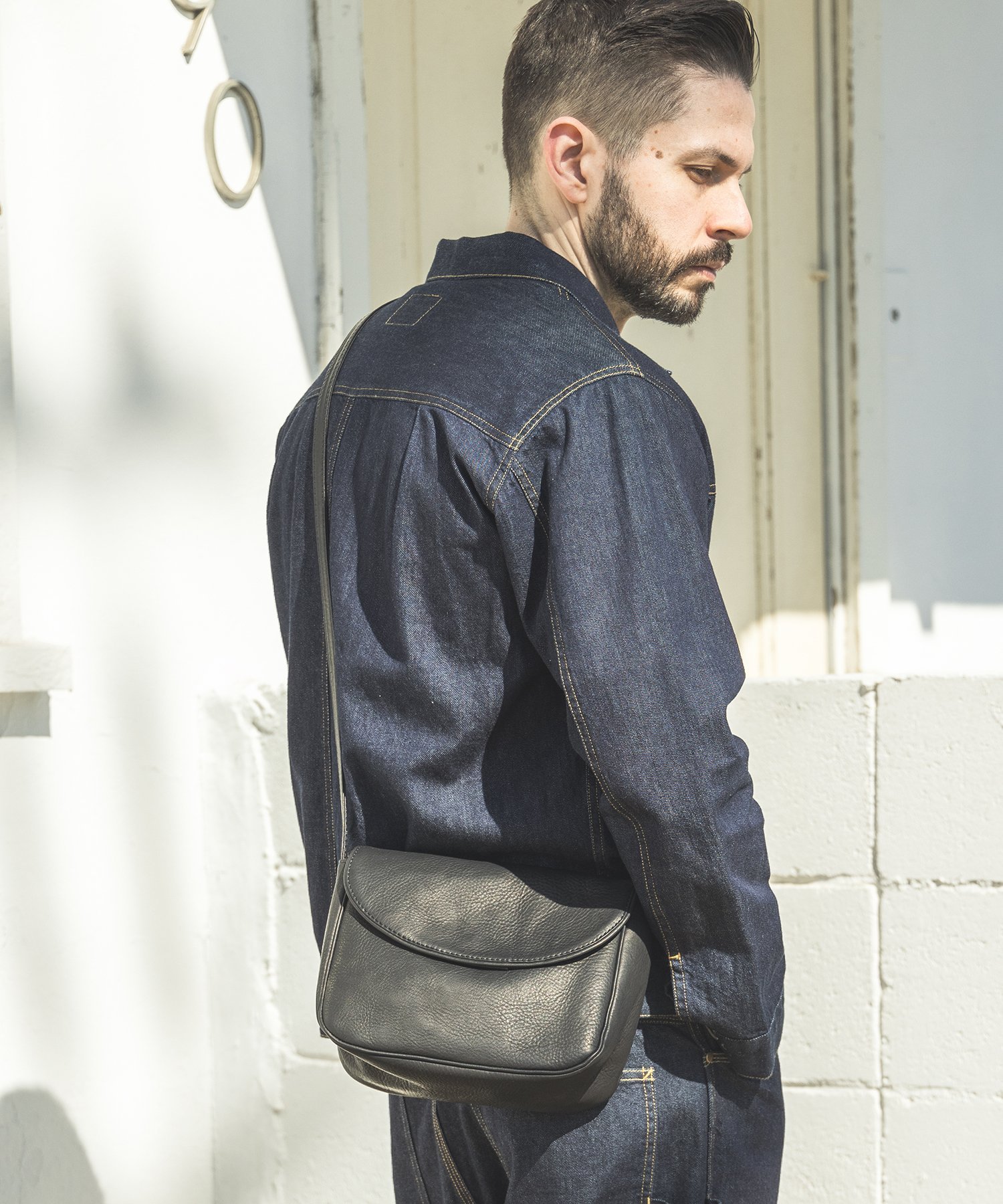 BEAUTY&YOUTH UNITED ARROWS｜レザー ムーン ショルダー バッグ