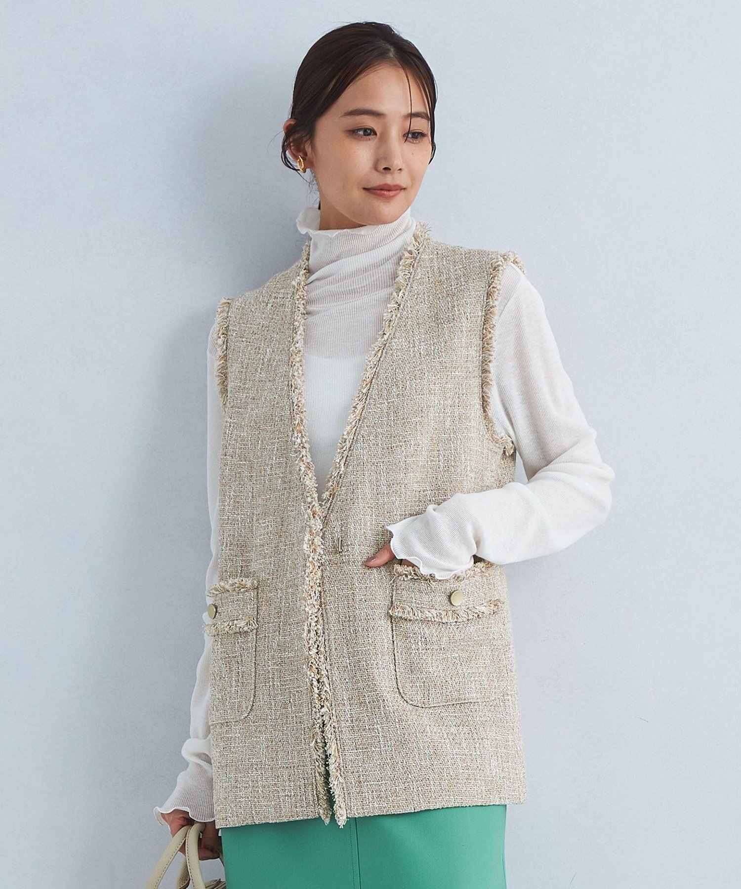 UNITED ARROWS LTD. OUTLET｜[size SHORTあり]ミックスツイードライク