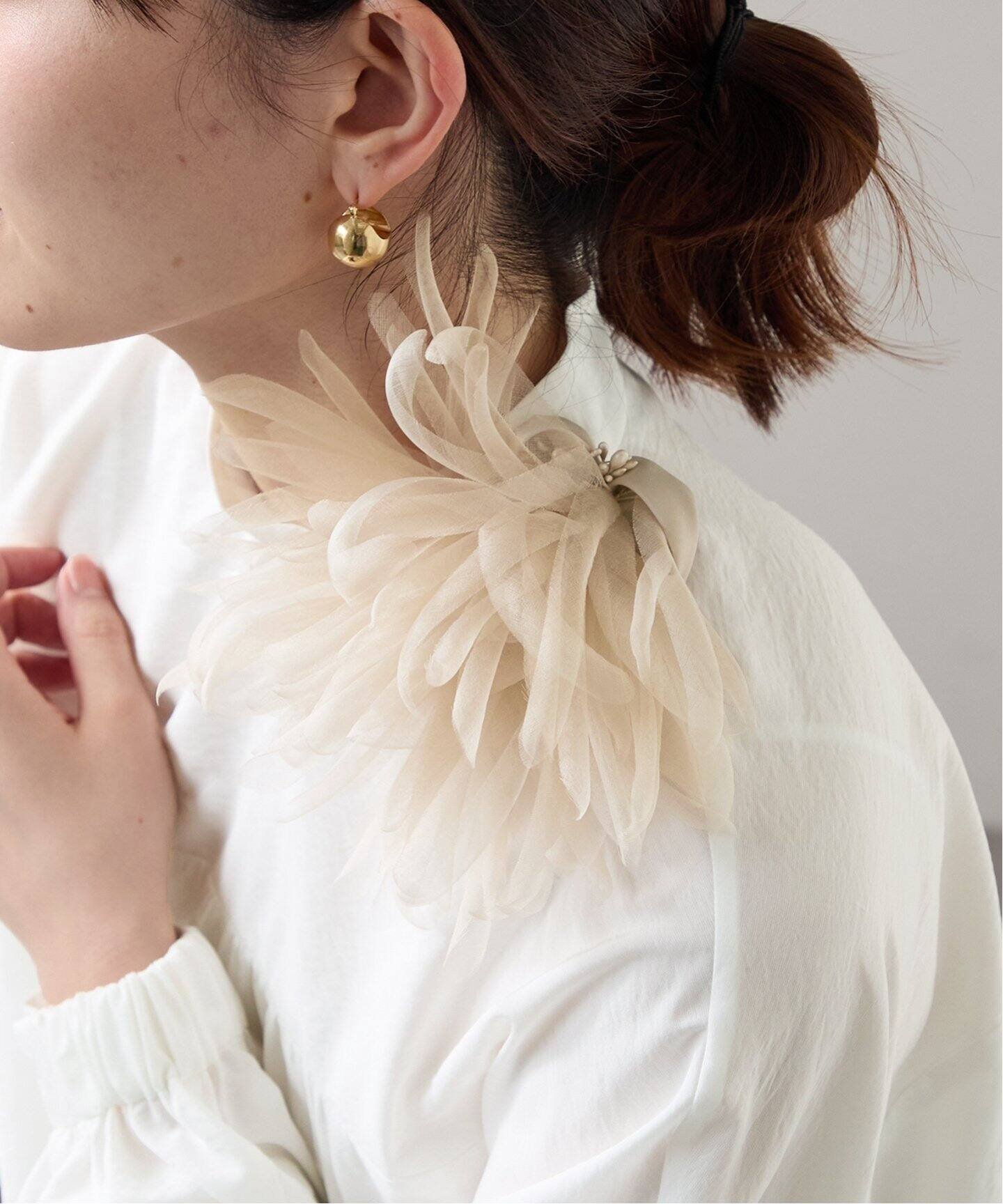 VERMEIL par iena｜《追加》シルクオーガンジーコサージュ | Rakuten