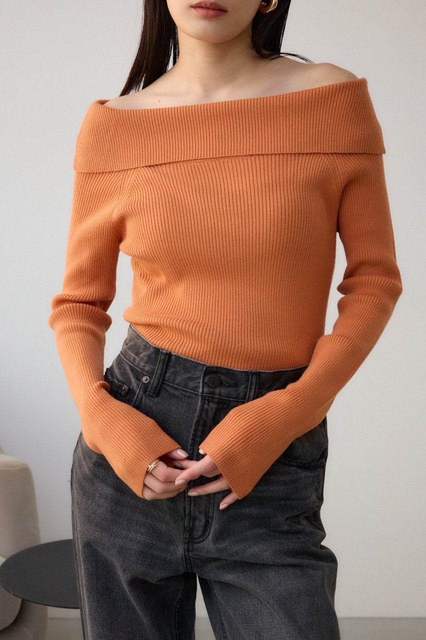 AZUL by moussy｜オフショルダーニット | Rakuten Fashion(楽天