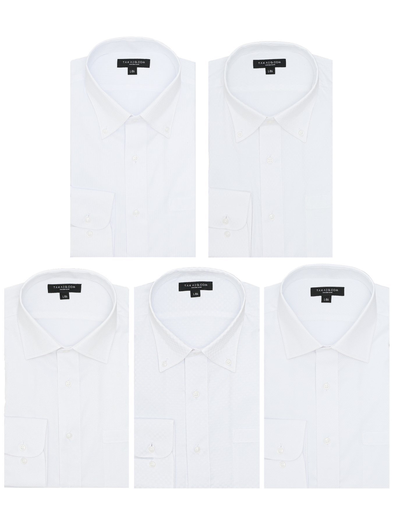 TAKA-Q｜【WEB限定】形態安定 吸水速乾 スタンダードフィット 長袖