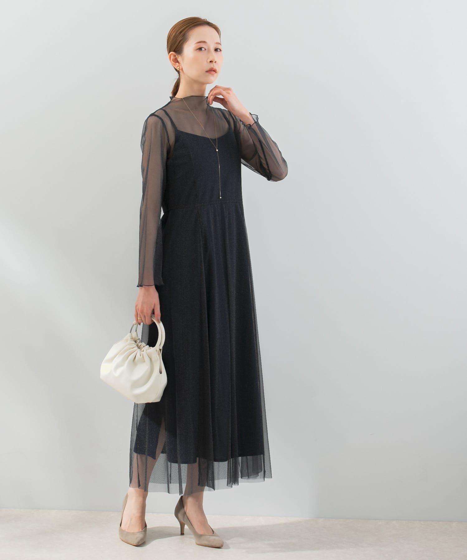 URBAN RESEARCH ROSSO｜kaene ラメチュールメロウワンピース | Rakuten