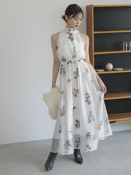 SNIDEL｜Sustainableフラワーモチーフワンピース×ボレロセット