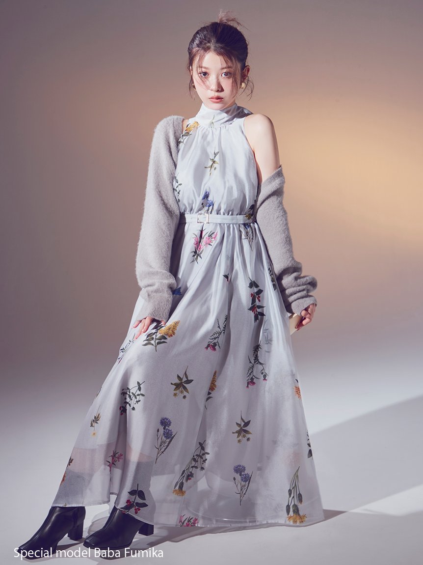 SNIDEL｜Sustainableフラワーモチーフワンピース×ボレロセット