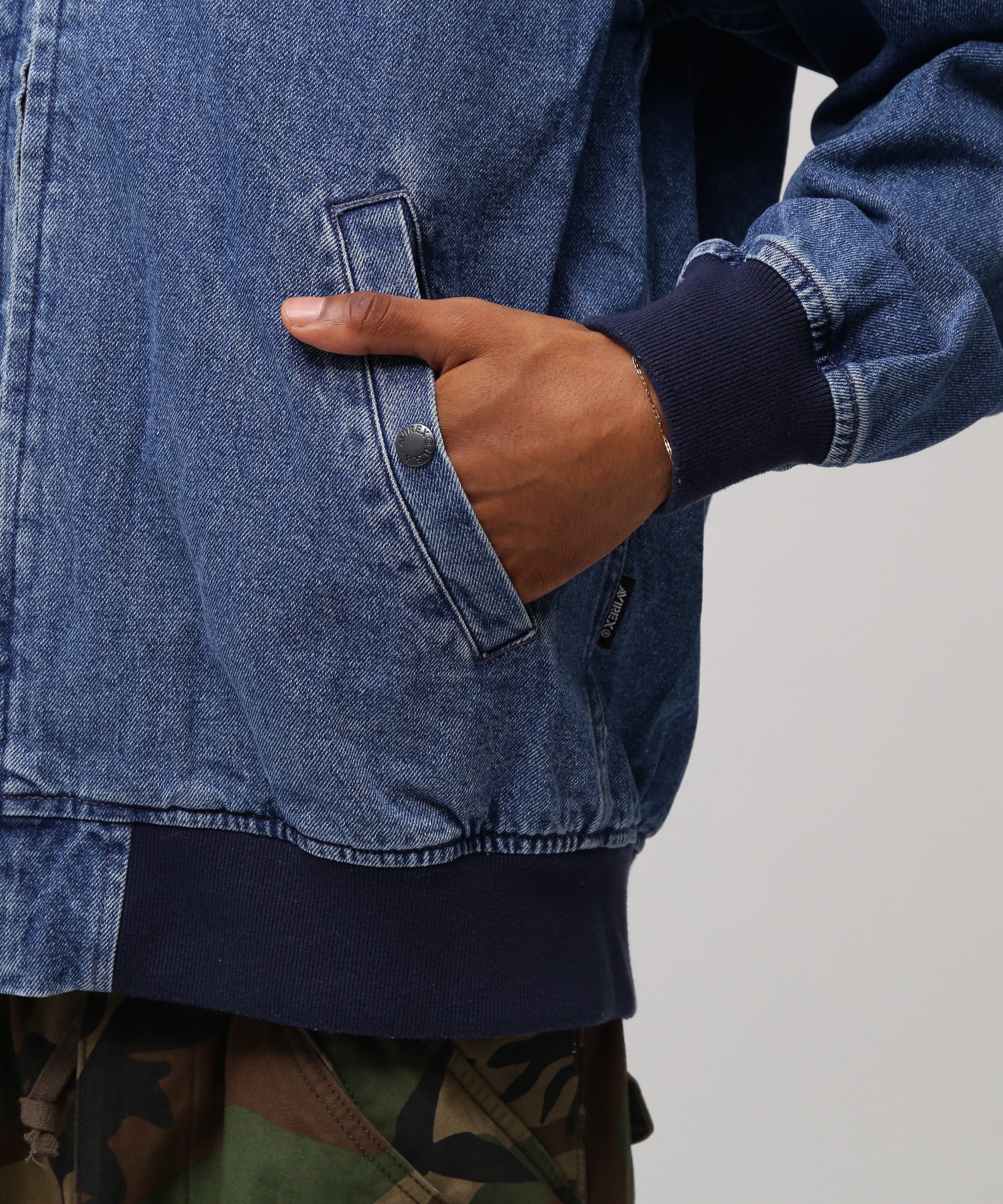 AVIREX｜《直営店限定》DENIM SIGNATURE LOGO PARKA / デニム