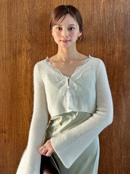 SNIDEL｜キャミワンピースモヘアカーディガンセット | Rakuten Fashion