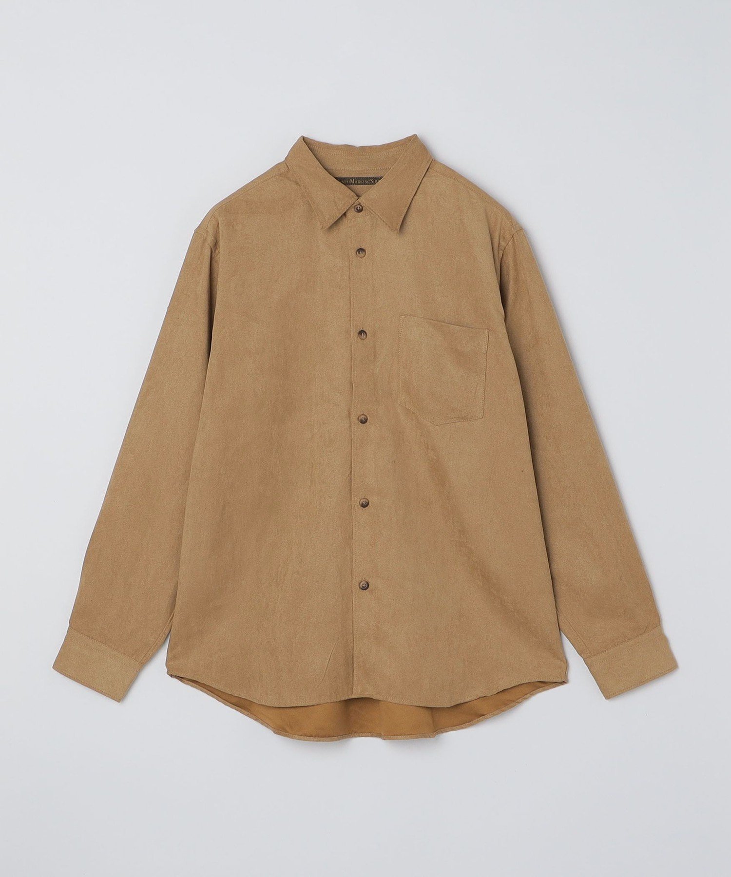 SHIPS｜BENCH MARKING SHIRT: レギュラーカラー ポリエステル フェイク