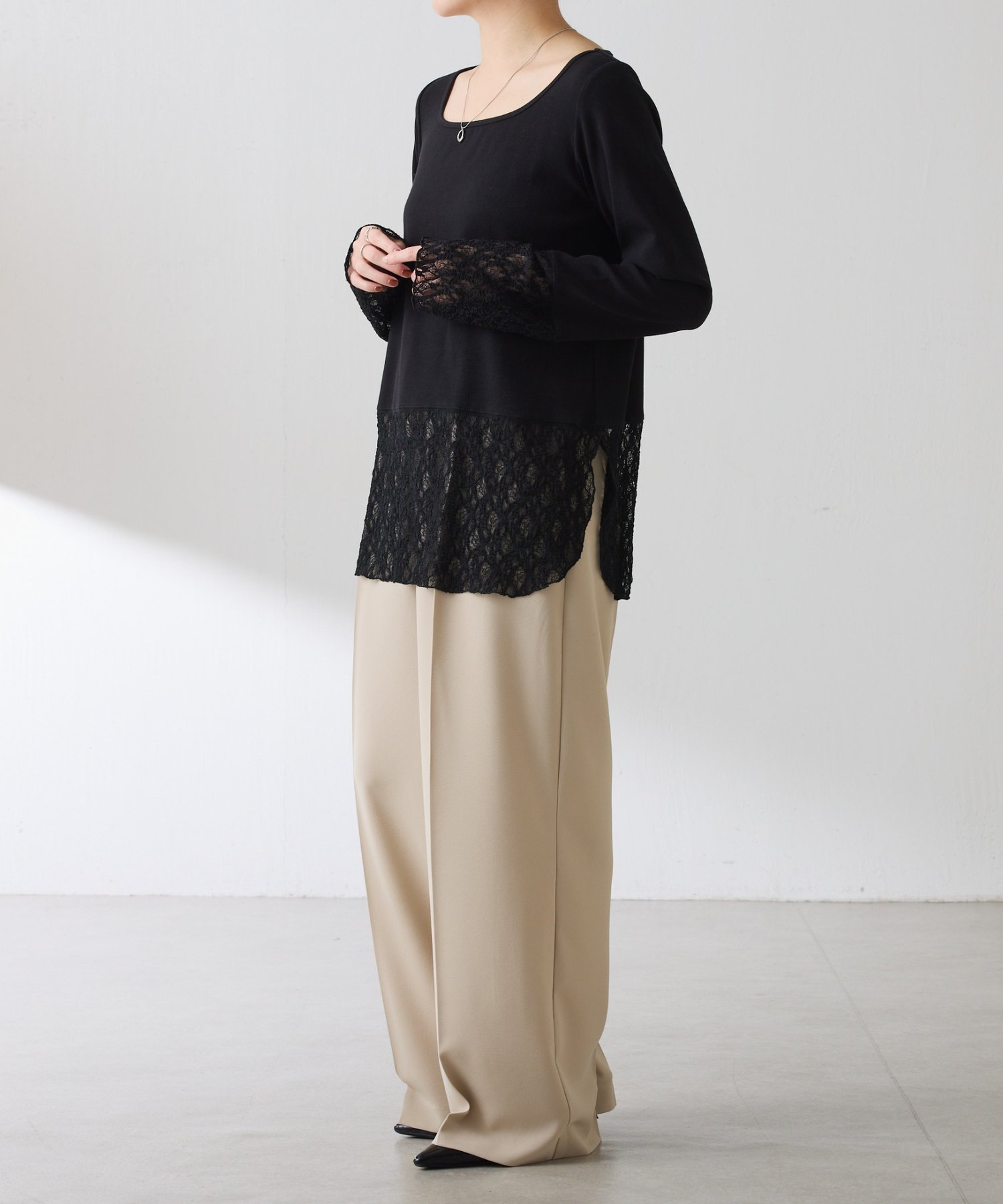 COLLAGE GALLARDAGALANTE｜裾シアーロンT | Rakuten Fashion(楽天