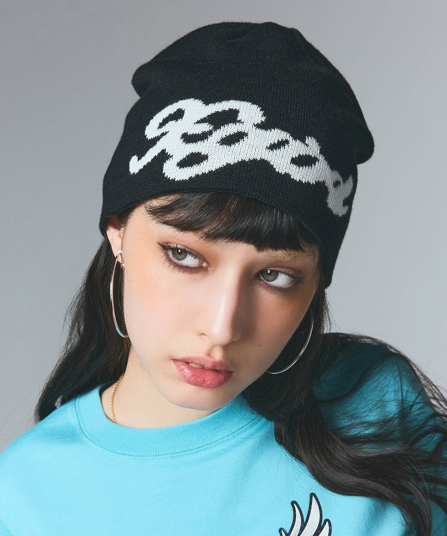 X-girl｜SCRIPT LOGO JACQUARD BEANIE | Rakuten Fashion(楽天