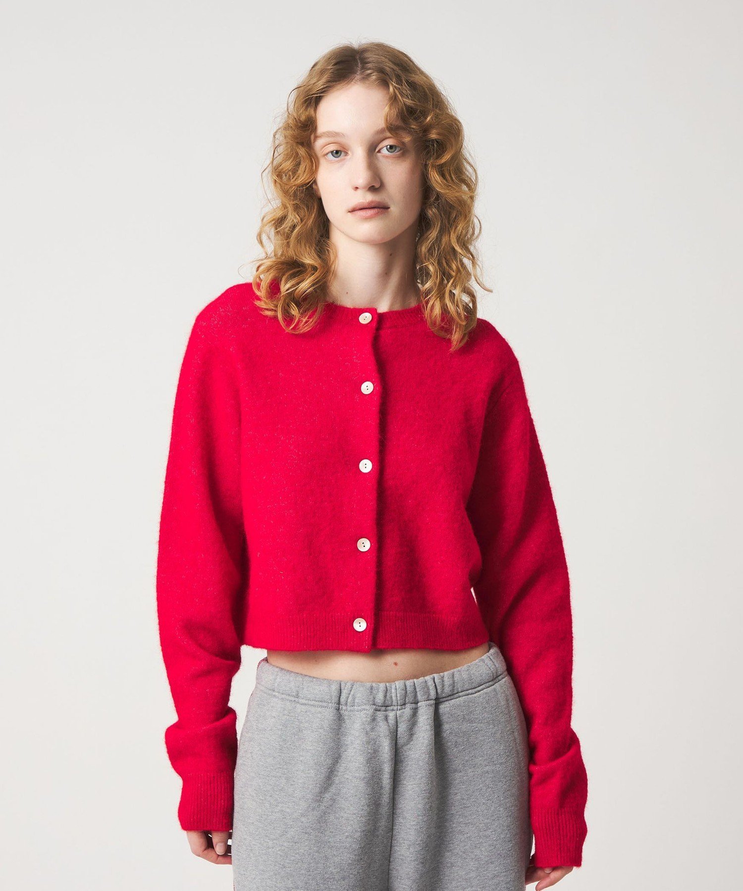 6(ROKU) アルパカウールナイロン カーディガン 6(ROKU)＞アルパカウールナイロン カーディガン