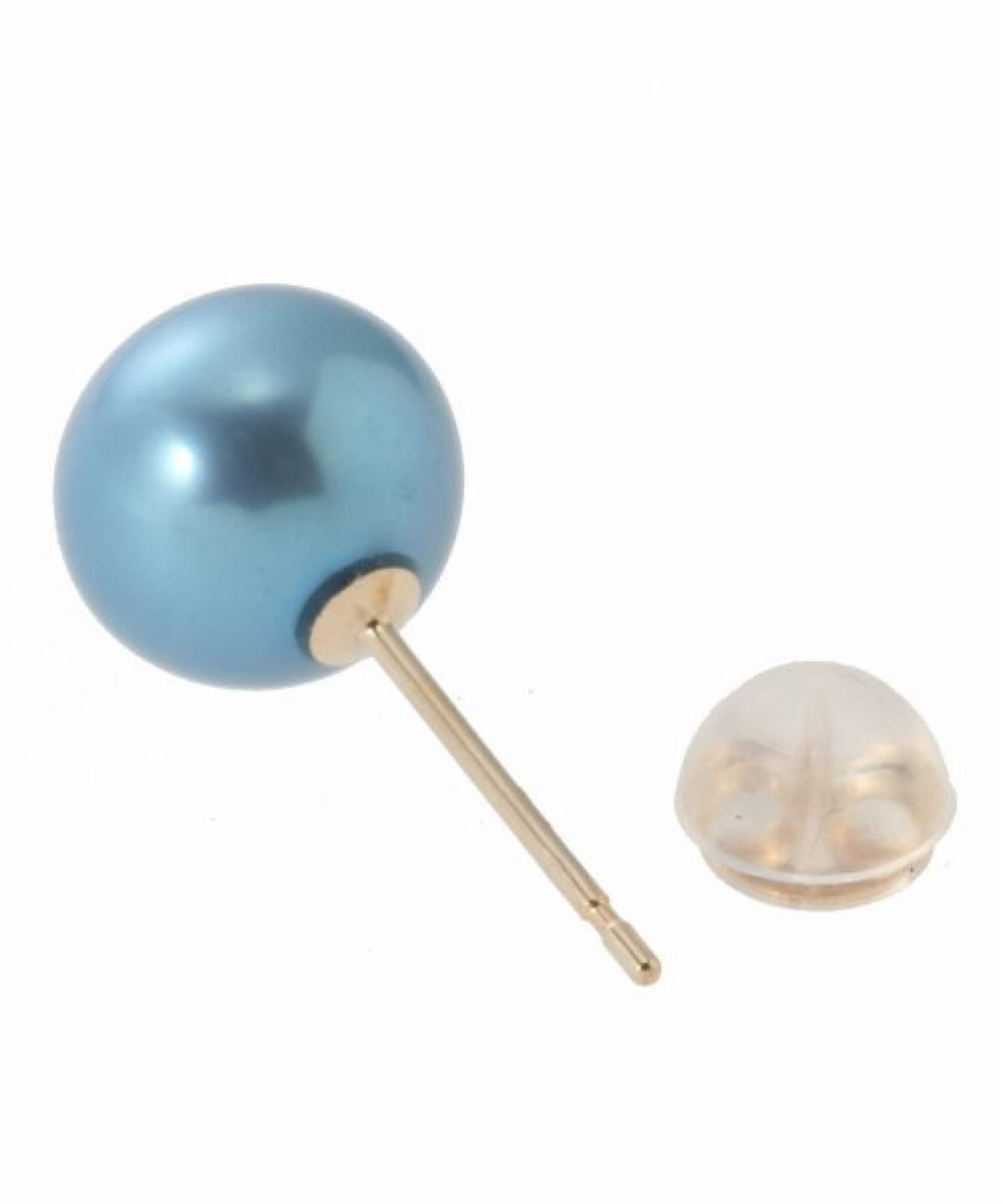 Spick & Span｜《追加》インディゴパール8mm1粒ピアスK10(両耳