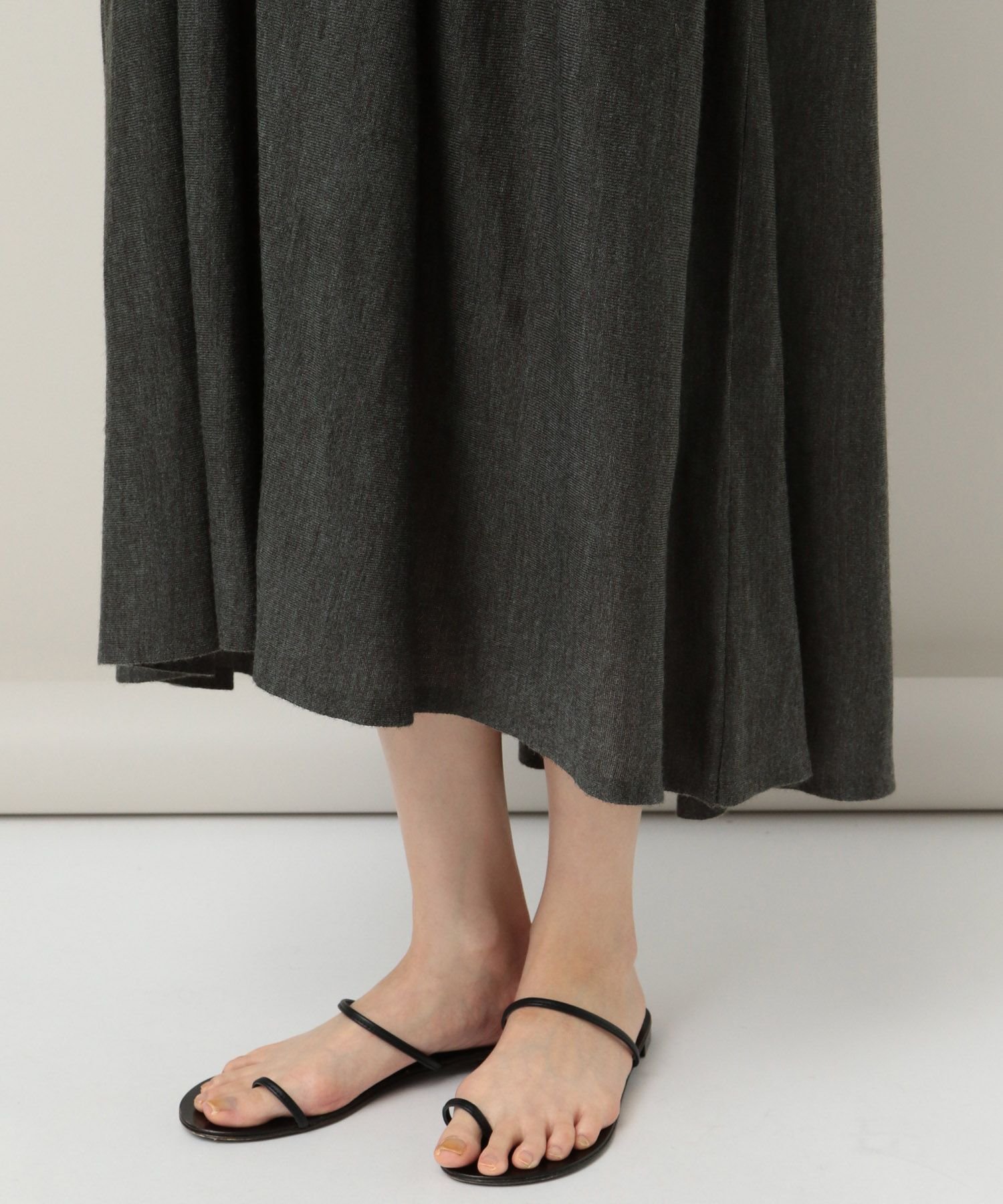 Curensology｜ウールハイネックギャザーワンピース | Rakuten Fashion