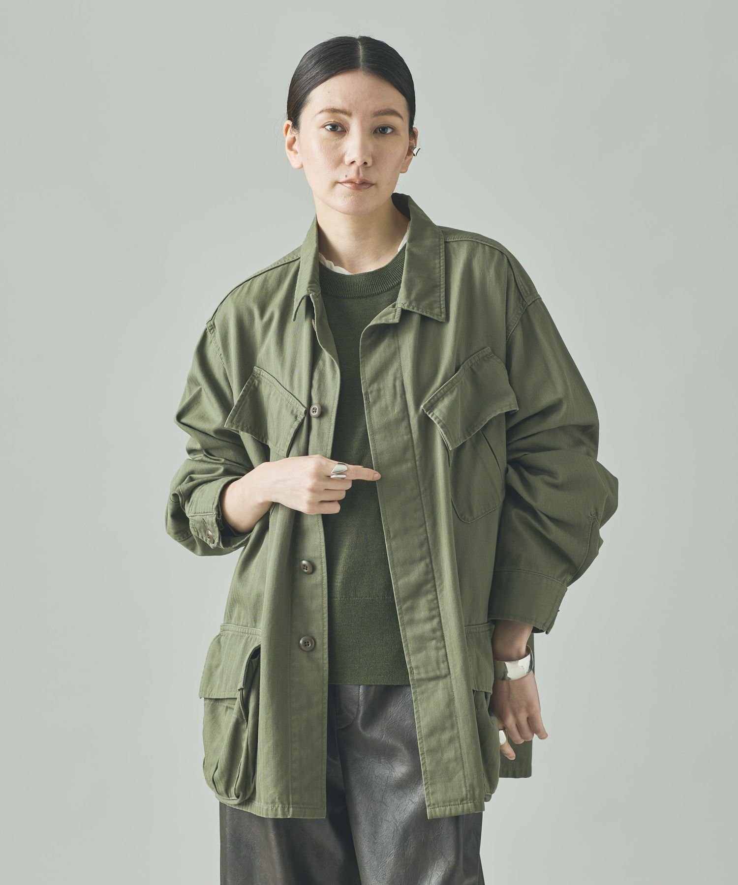 美品/カレンソロジー/ &RC ファーティーグジャケット Curensology（カレンソロジー） ミリタリージャケット モッズコート