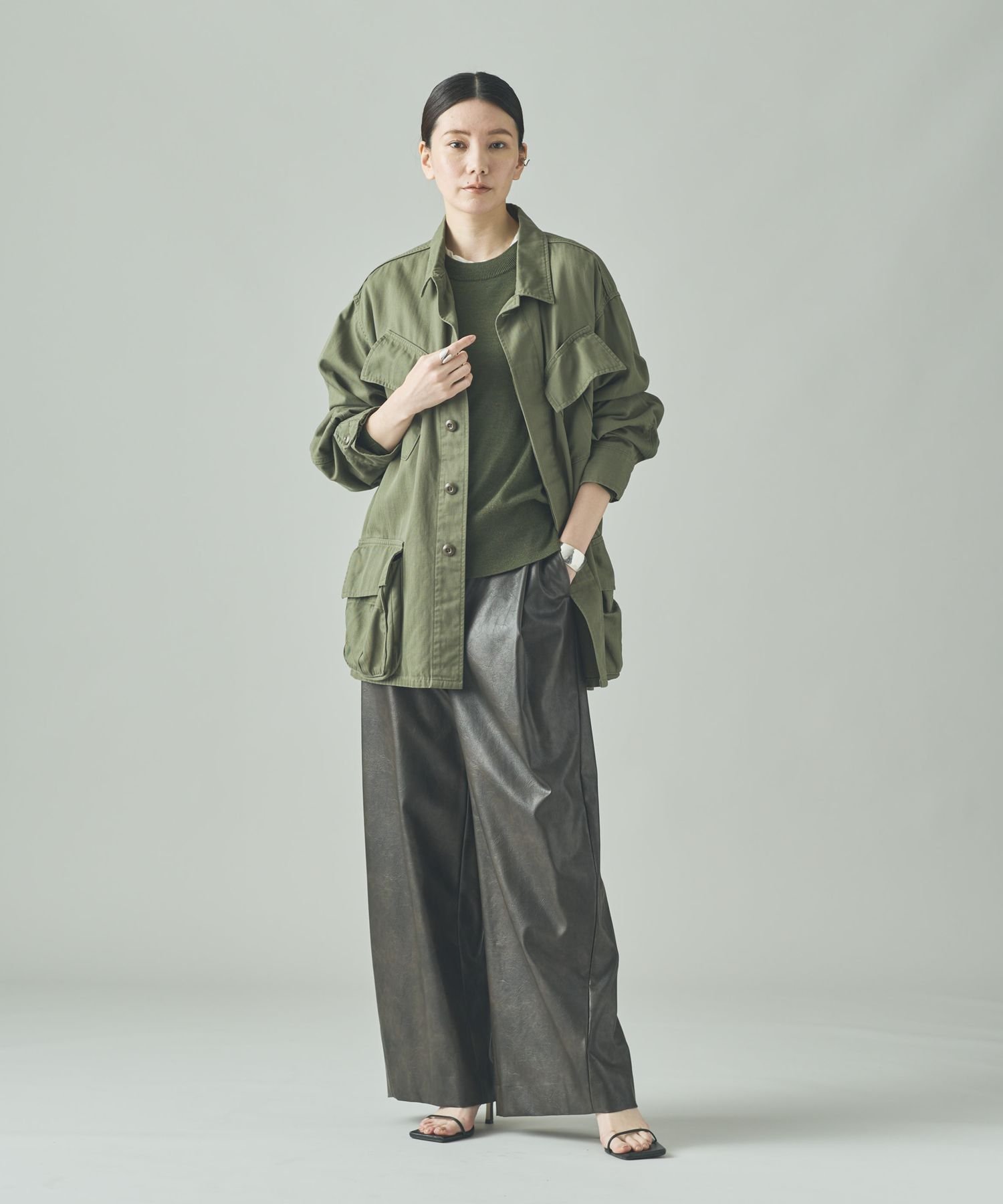 Curensology 〈＆RC〉ファティーグジャケット　　ヴィンテージライク Curensology｜<&RC>ヴィンテージライクファティーグジャケット