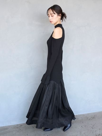 SNIDEL｜Sustainableコールドショルダーニットワンピース | Rakuten