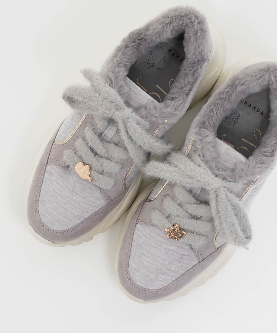 RANDA｜【TOM and JERRY】ファーデザインスニーカー | Rakuten Fashion