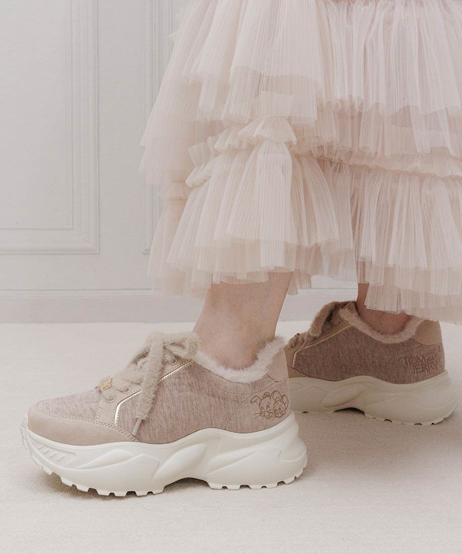 RANDA｜【TOM and JERRY】ファーデザインスニーカー | Rakuten Fashion