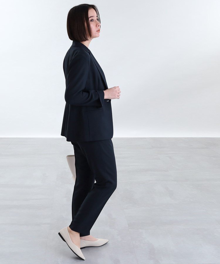 INDIVI｜【定番スーツ/UVケア/洗える】ウール調テーラードジャケット