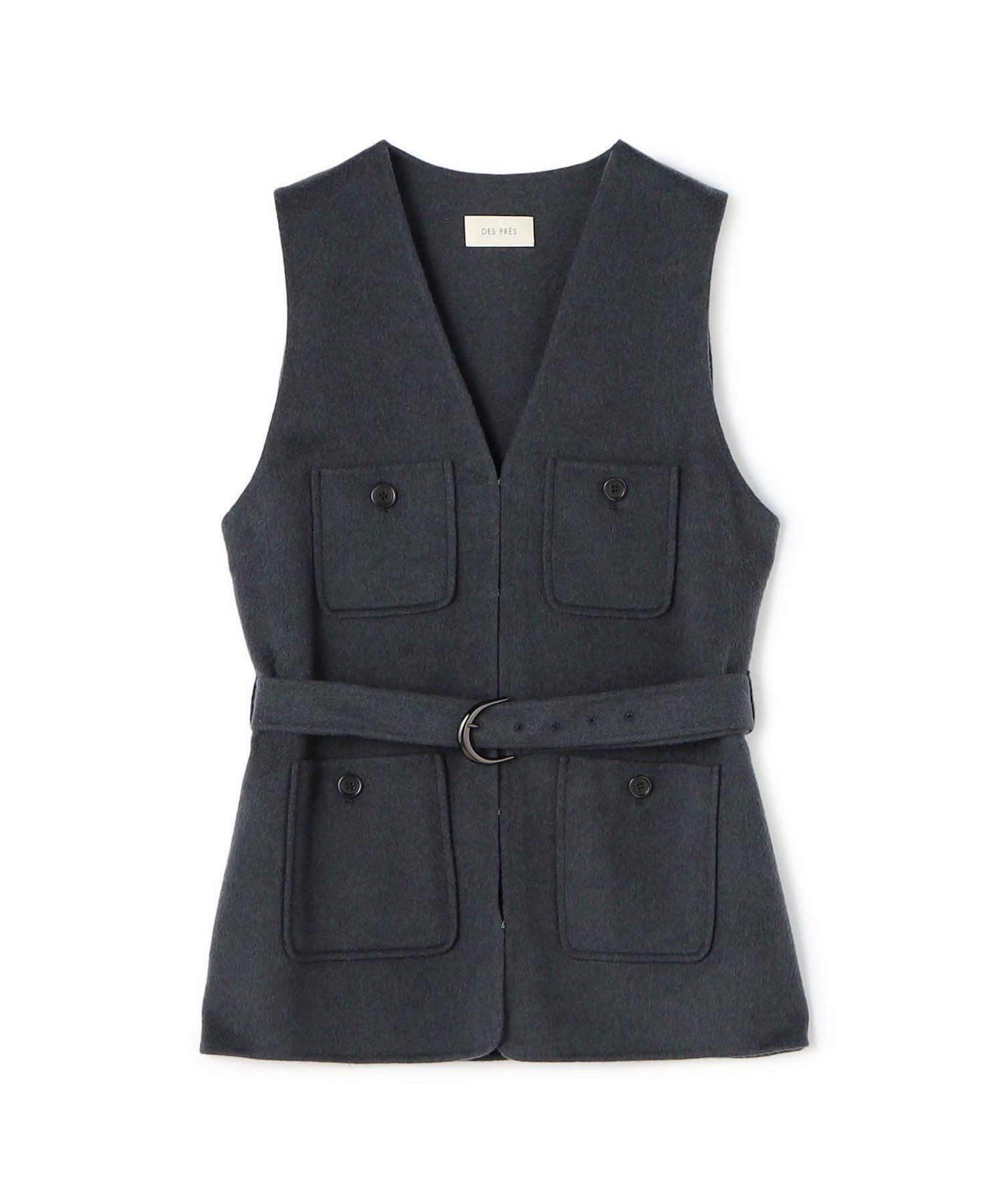 TOMORROWLAND｜ライトダブルフェイスシャギー ベルテッドジレ