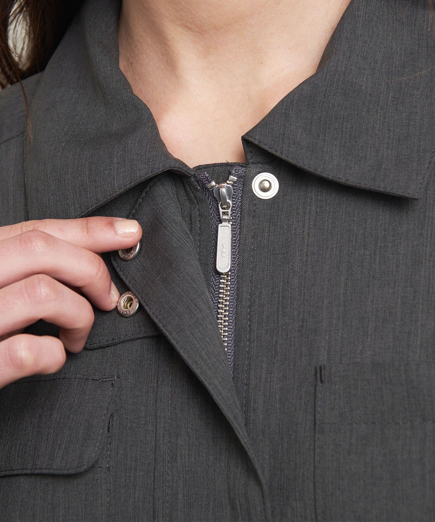 美品　ATTISESSION スタンドカラージャンプスーツ ATTISESSION＞スタンドカラー ジャンプスーツ