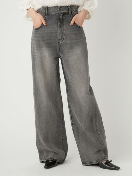 FRAY I.D｜ハイウエストワイドデニムパンツ | Rakuten Fashion(楽天