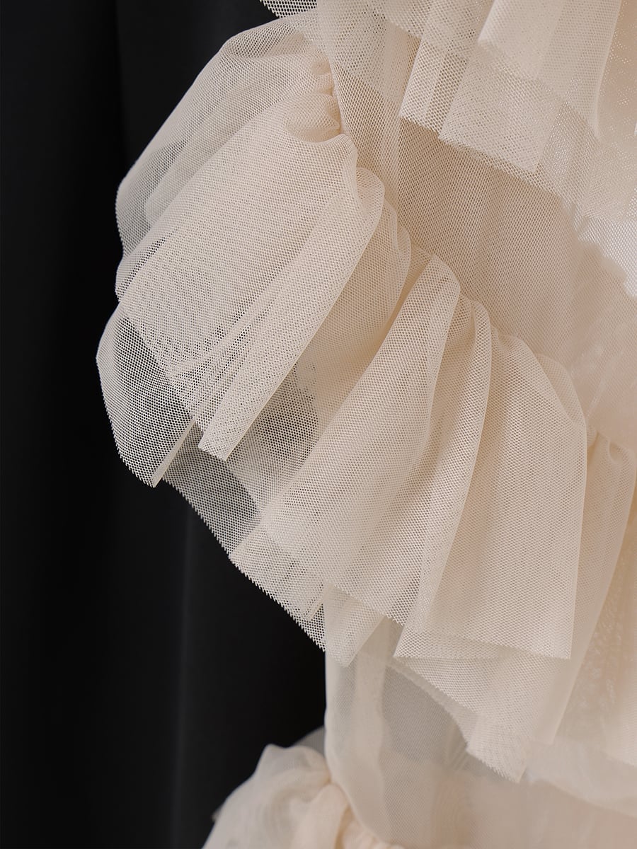 EIMY ISTOIRE｜ラッフルスリーブチュールボレロSETキャミドレス