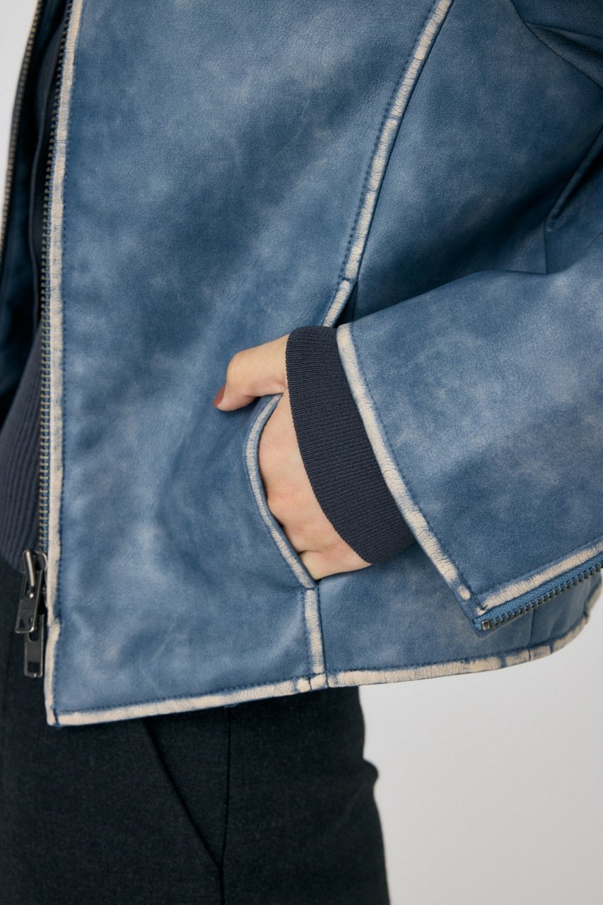 moussy｜FAUX LEATHER MINIMAL ジャケット | Rakuten Fashion(楽天