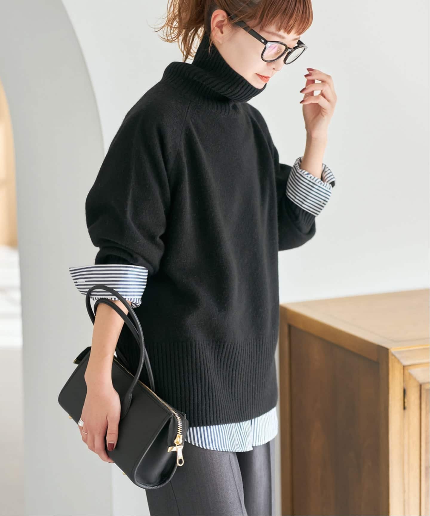 Spick & Span｜《WEB限定カラー有り》ウールカシミヤ ラグランタートル