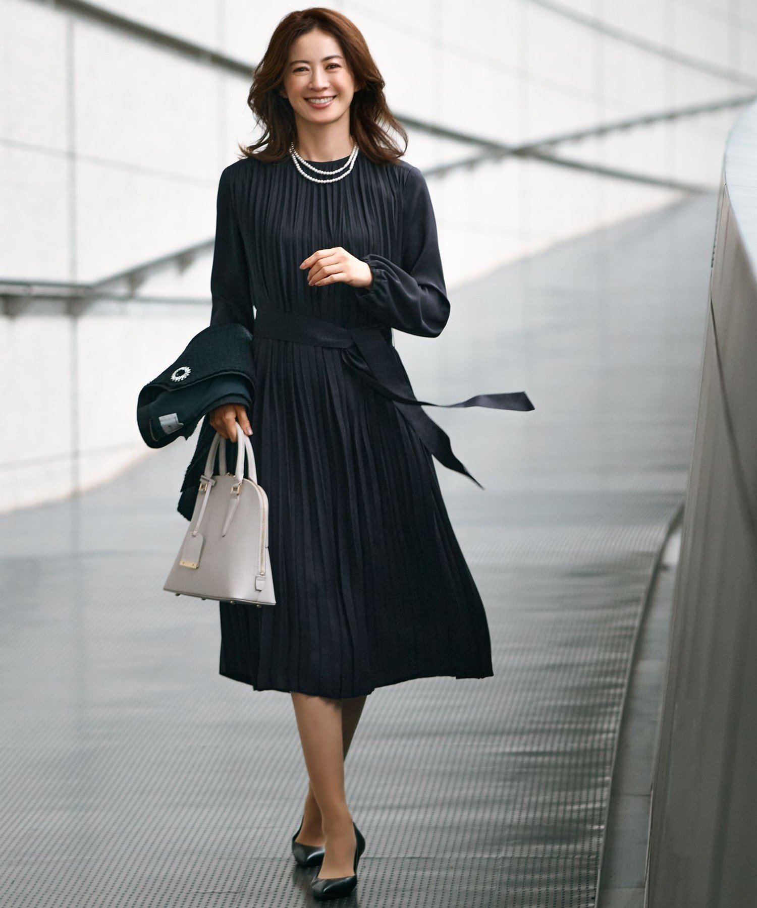 23区｜【洗える】クリスタルアムンゼン プリーツワンピース | Rakuten