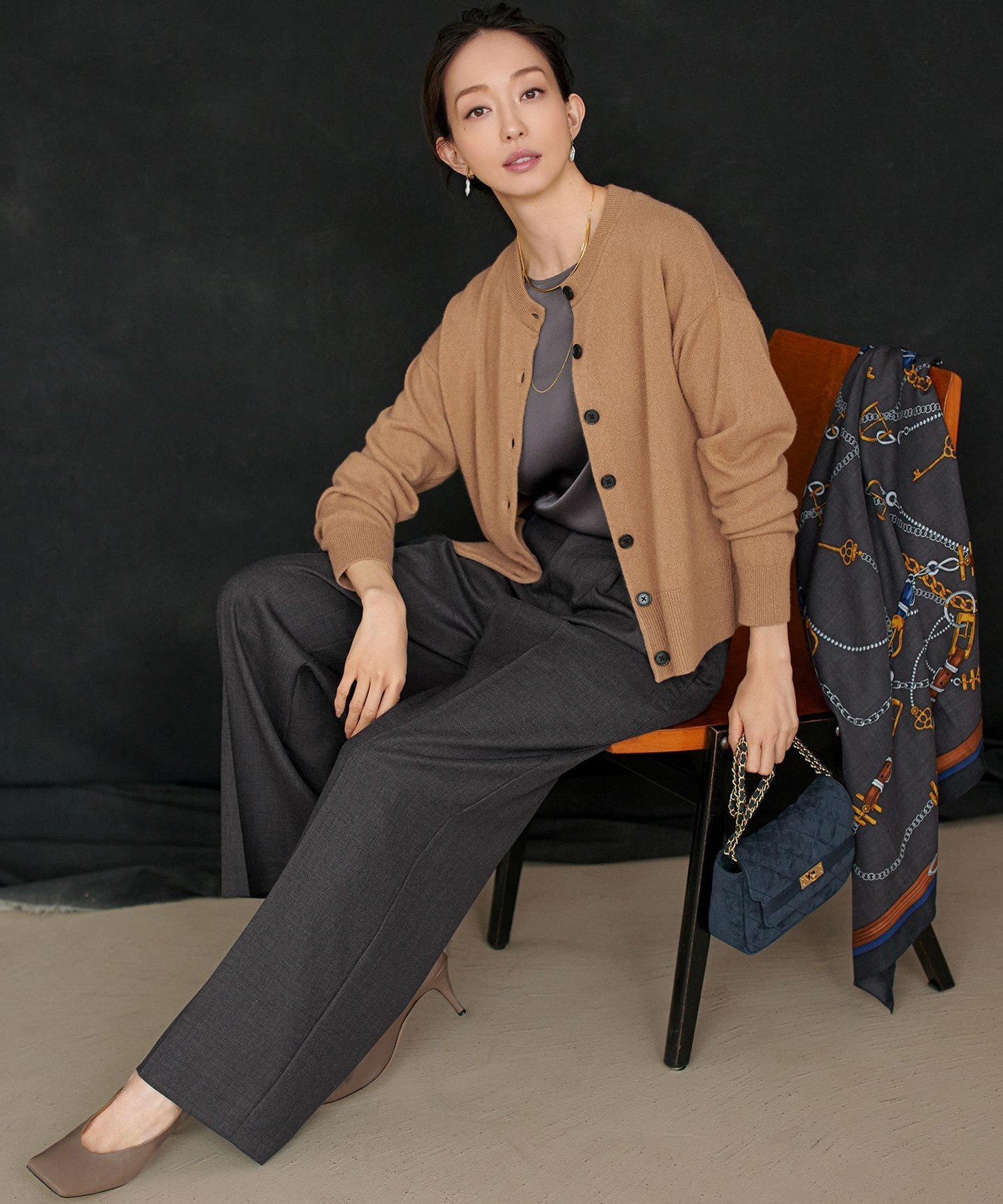 23区｜【好評につき追加/Oggi・LEE掲載】ウール カシミヤ ストール