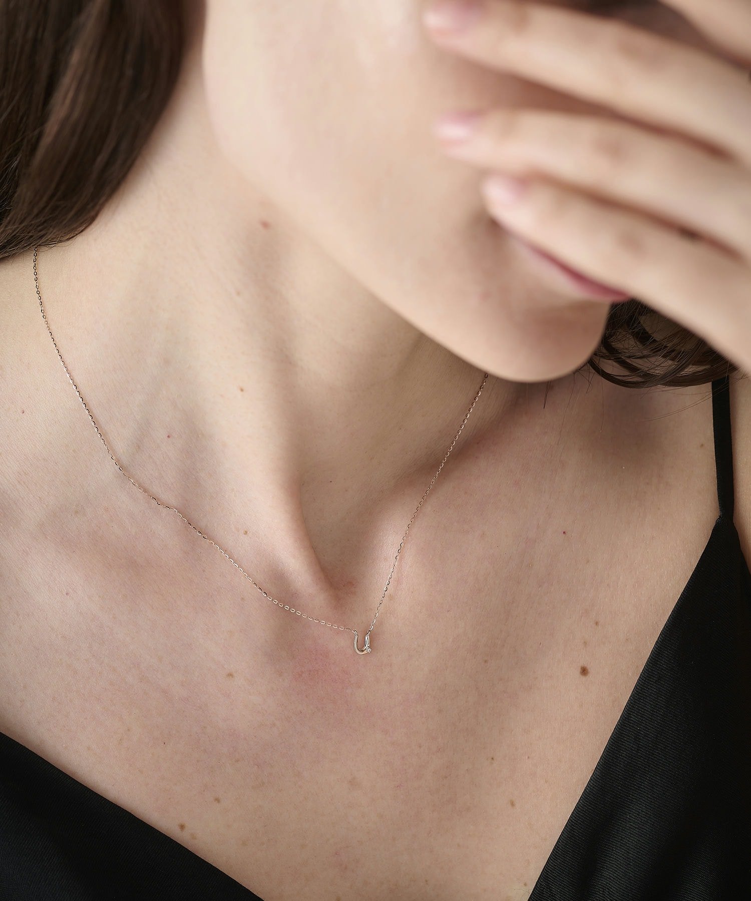 ete｜[シェア] K10MPG ダイヤモンド ホースシュー ネックレス