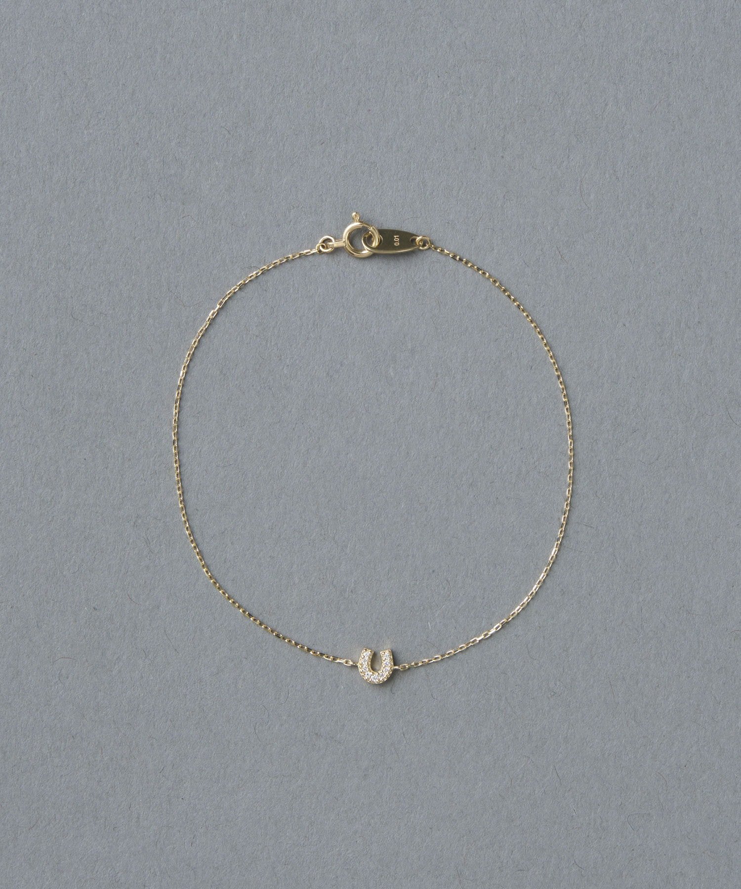 ete｜K10YG ダイヤモンド ホースシュー ブレスレット | Rakuten