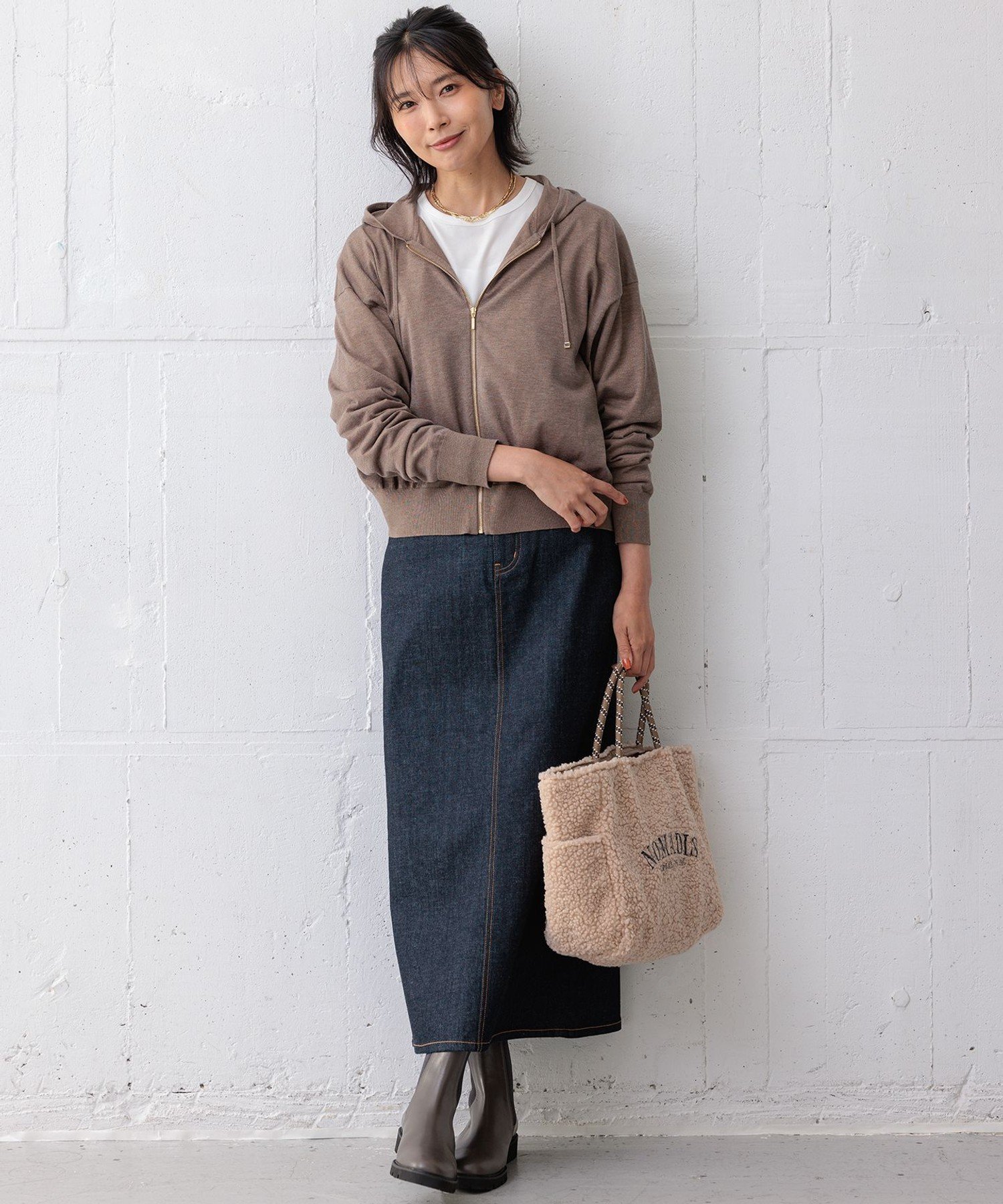 23区｜【洗える】オータムシャイニー ニットパーカー | Rakuten