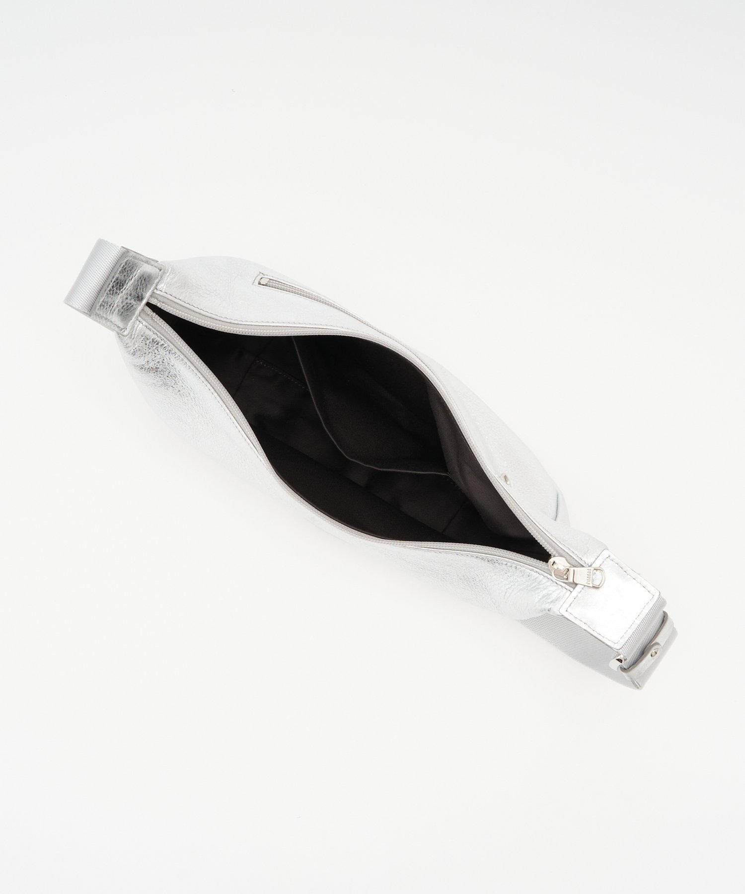 russet｜ソフトレザーラウンドショルダーバッグ[silver] | Rakuten