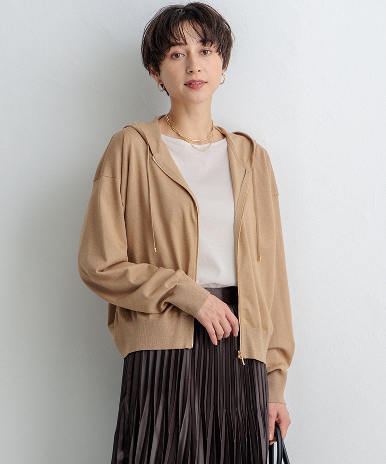 23区｜【洗える】オータムシャイニー ニットパーカー | Rakuten